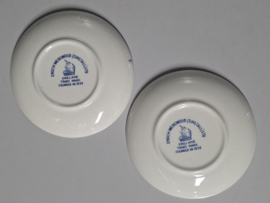 Engels blauw  Enoch Wedgwood blauw set 2x Bordje 10,5 cm of als Theezakjeslegger
