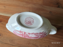 Engels rood English Ironstone Tableware EIT sauskom met oor (Rydol Water)