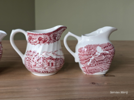 Engels rood Set 4x mix & match kannetje