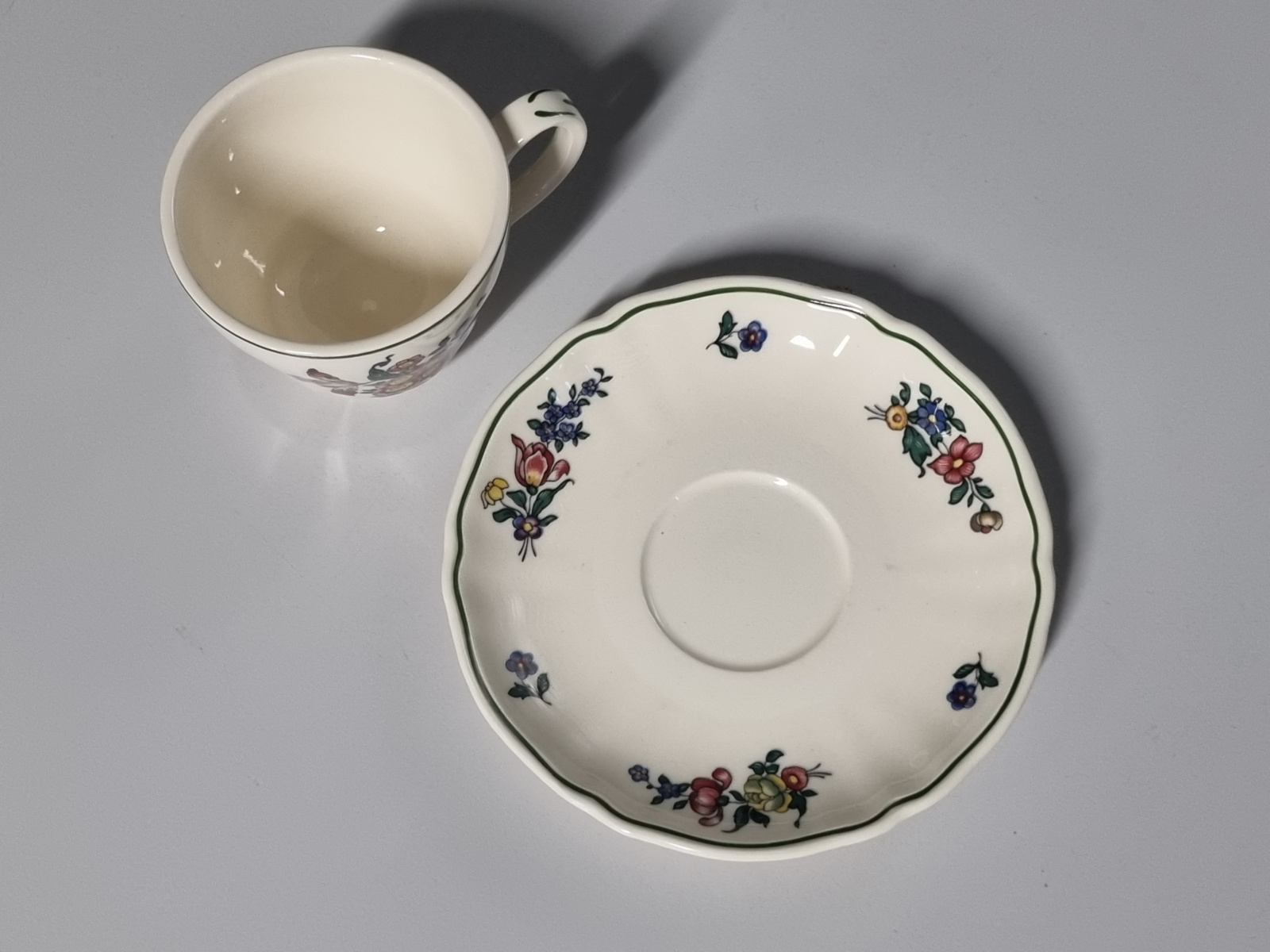 Verkocht = Villeroy en Boch Alt Strassburg Koffie Kop en Schotel