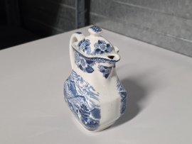 Engels blauw Enoch Wedgwood Lochs of Scotland koffiepot 13 cm