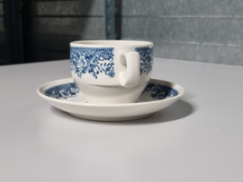 Villeroy en Boch Balmoral petrol set 8x Kop en schotel