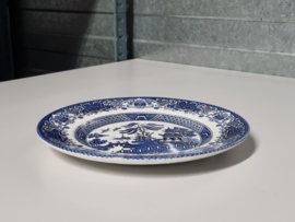 Engels blauw Old Willow Ontbijtbordje 20 cm