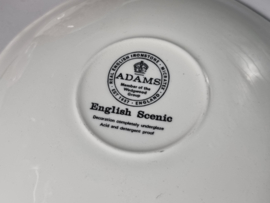 Engels rood Wedgwood Adams English Scenic set 2x kop en schotel (golvend randje)