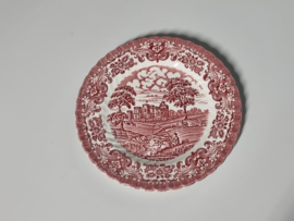 Engels rood Olde Country Castles Ontbijtbord 20 cm
