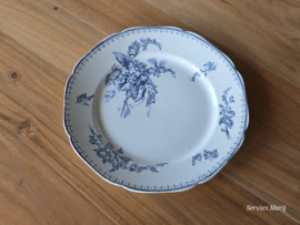 Meibloem Petrus Regout plat diner bord 23,5 cm (hoekig model)