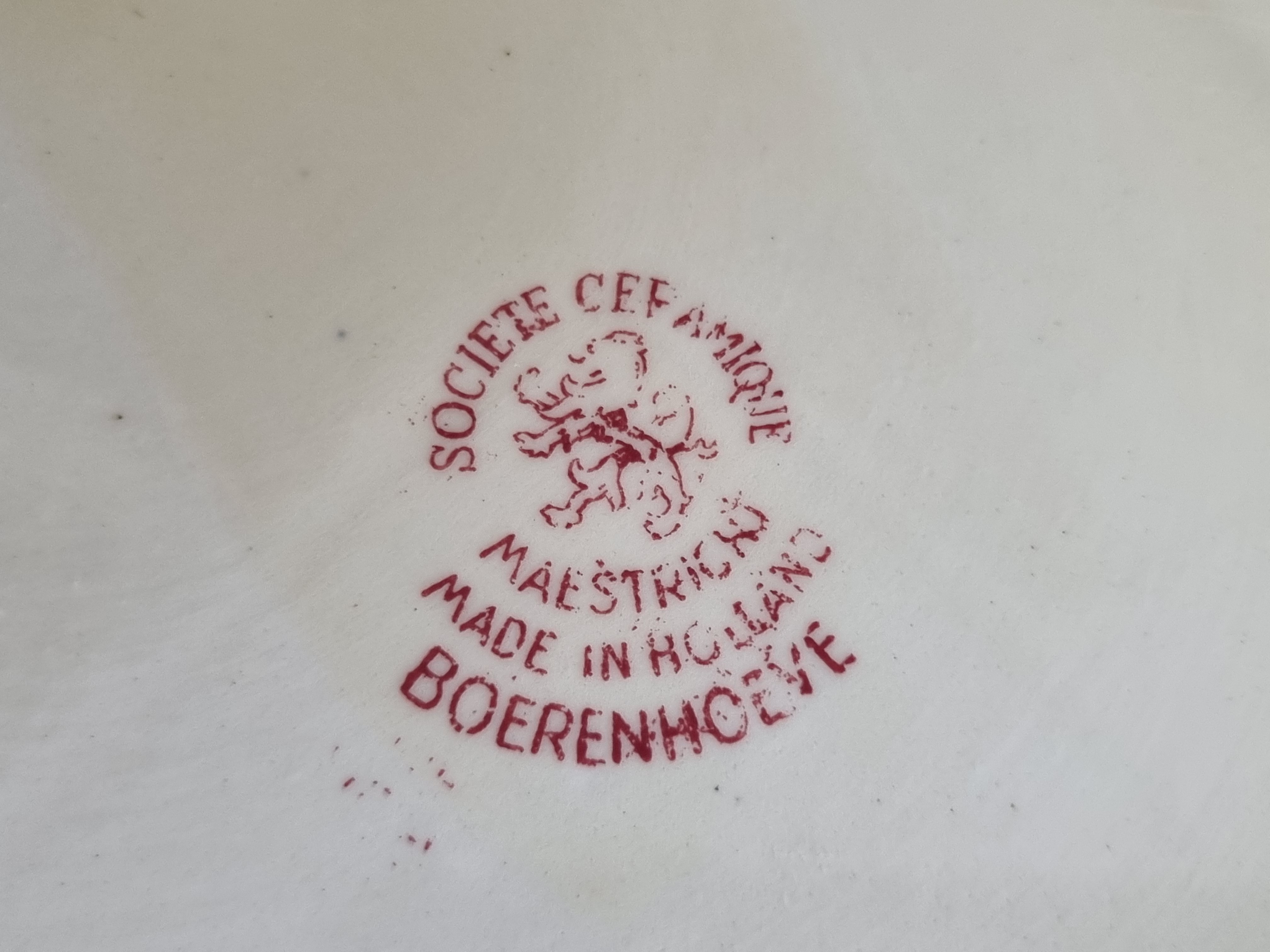 Boerenhoeve Rood Societe Ceramique soepterrine