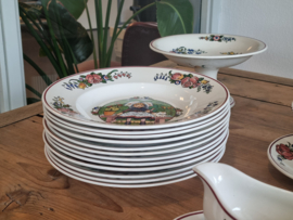 Sarreguemines Hansi Annales Eetservies 12-pers.