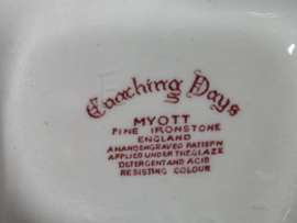 Engels rood Myott Coaching Days Koffiepot 21 cm