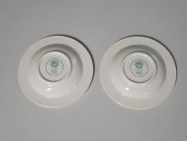 Villeroy en Boch Valeria blauw Set 2x grote Asbak 15 cm