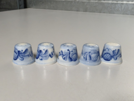 Zwiebelmuster onbekend merk Set 5x vingerhoedje