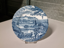 Engels blauw Johnson Bros Road to Windsor Ontbijtbordje 19,5 cm