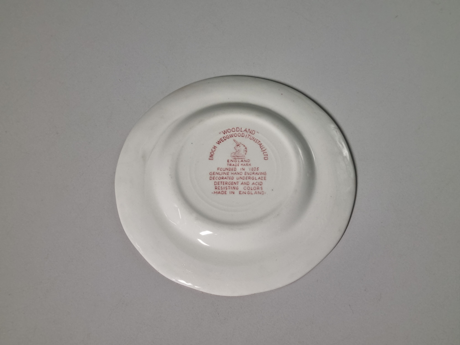 Engels rood Enoch Wedgwood Woodland Bordje 15 cm