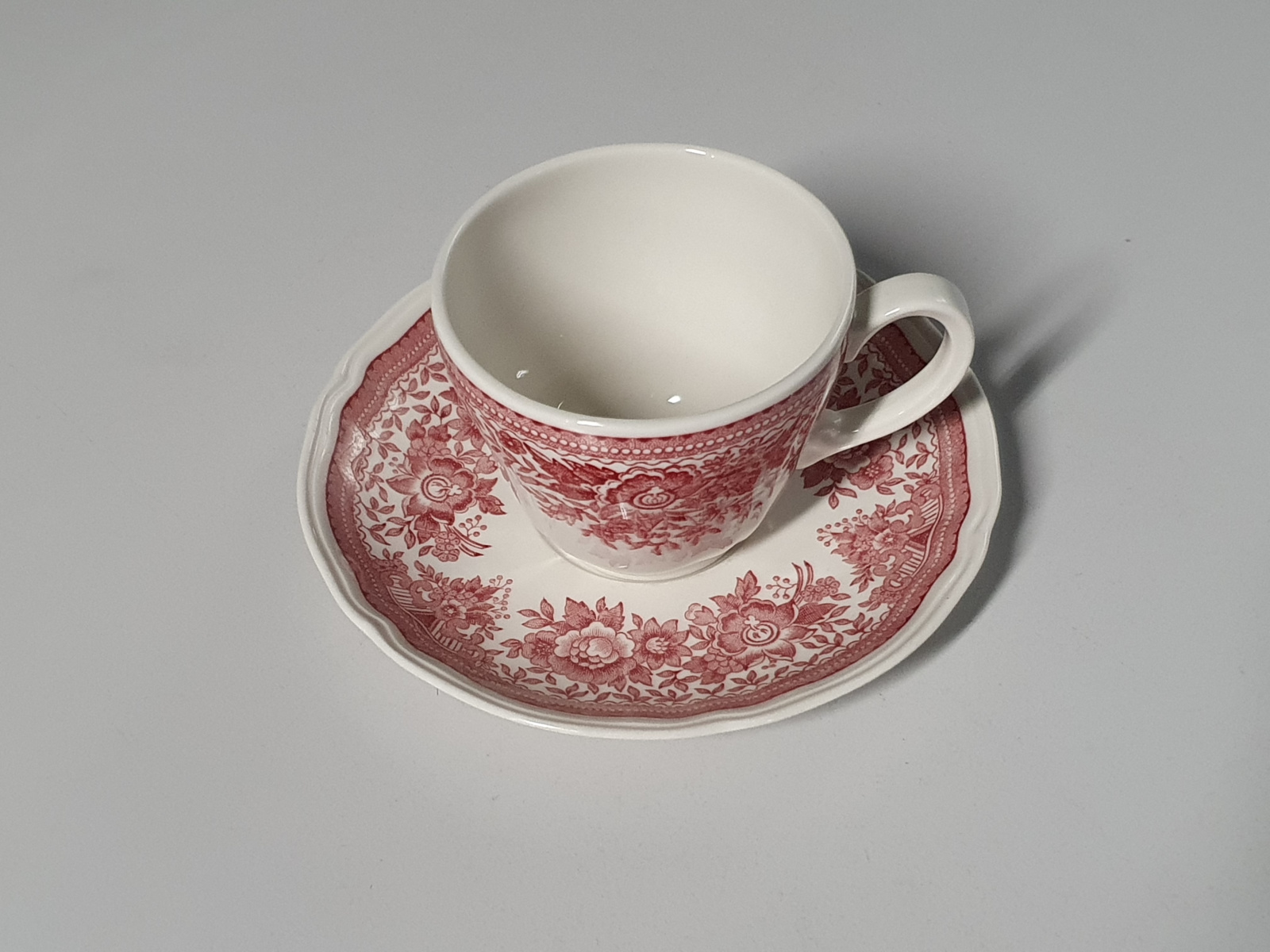 Villeroy en Boch Fasan rood Koffiekop met schotel