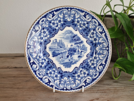 Societe Ceramique decor Casino blauw Sierbord 21,5 cm