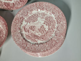 Engels rood English Ironstone Tableware EIT serviesset 12 personen (kasteel)