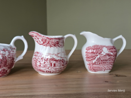 Engels rood Set 4x mix & match kannetje