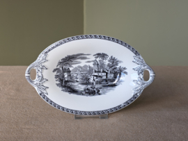 Wedgwood Lugano ovaal schaaltje met greepjes 23 cm