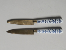 Zwiebelmuster onbekend merk set 2x Mes (2)