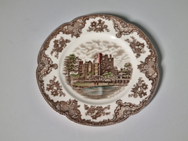 Engels Bruin Old Britain Castles Plat Dinerbord 25 cm