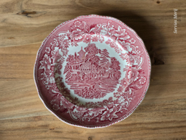 Engels rood Enoch Wedgwood Avon Cottage dinerbord 24,5 cm