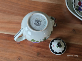 Societe Ceramique Schrijfnamendecor decor Boskoop Tete-a-tete stel