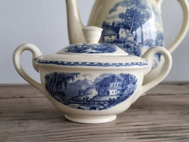 Landschap Blauw Societe Ceramique blauw Koffieservies 6-pers. (rond model)