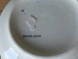 Meibloem Petrus Regout soepterrine met onderbord en lepel (hoekig model)