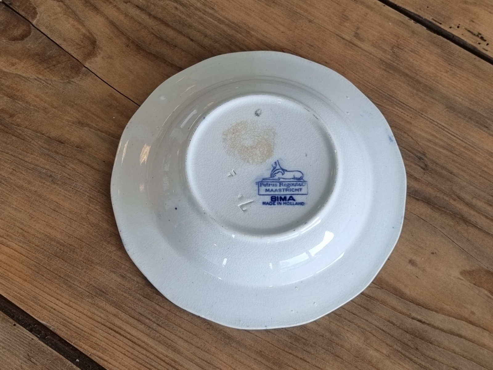 Petrus Regout decor Bima diep bordje 19 cm