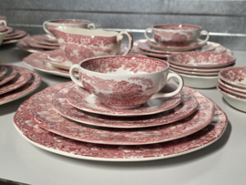 Engels rood Enoch Wedgwood Woodland set 8 personen 53 delen