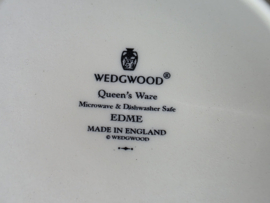 Wedgwood Edme set 6x ontbijtbord 22,5 - 23 cm met bestekskrasjes