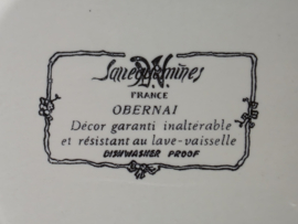Frans Sarreguemines Obernai onbijtbord 21,5 cm (toren)