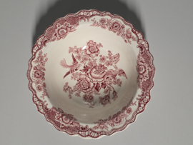 Engels rood Crown Ducal Bristol hoge ronde schaal 22 cm