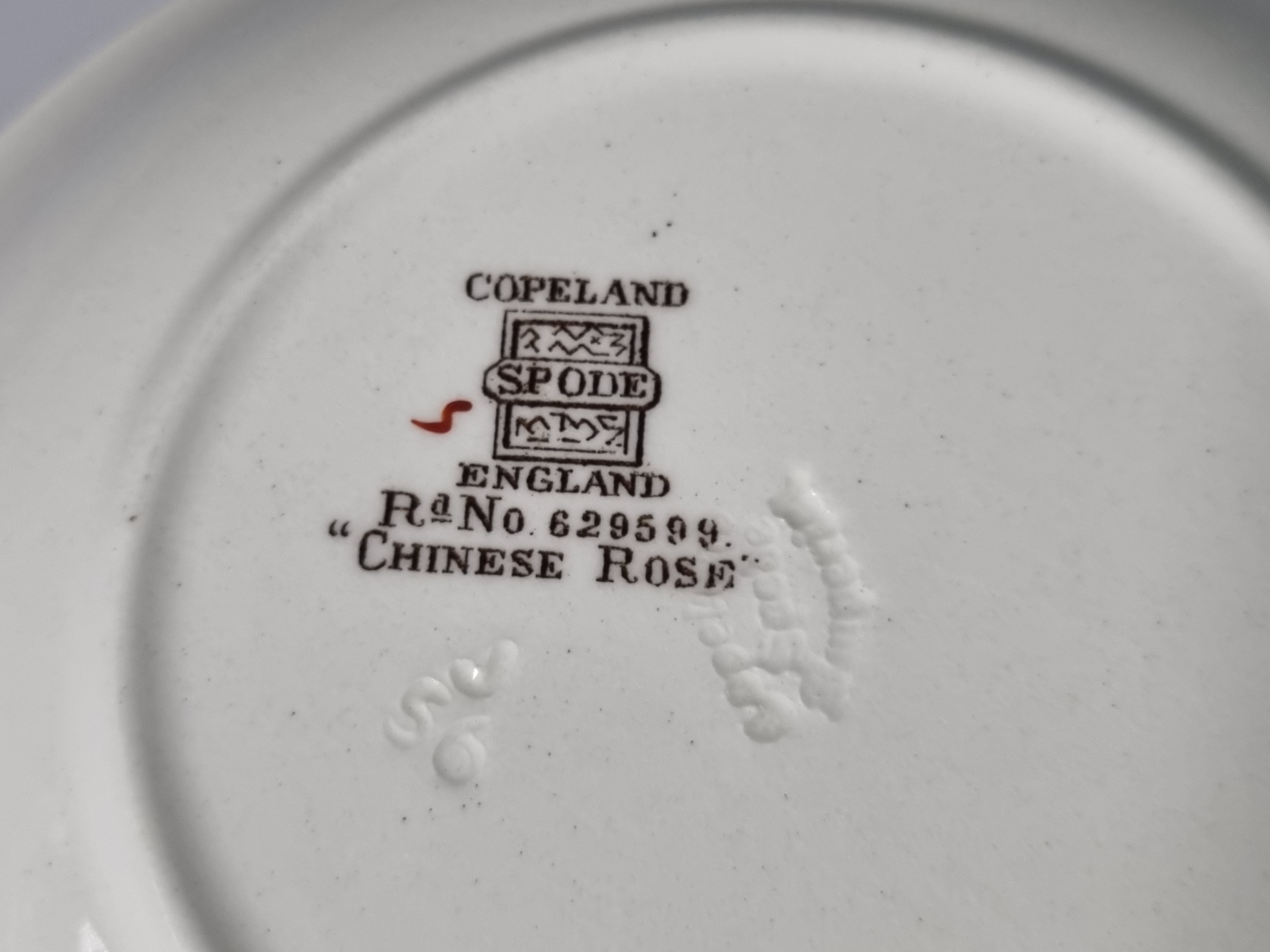 Engels Spode Copeland Chinese Rose schaaltje 16 cm
