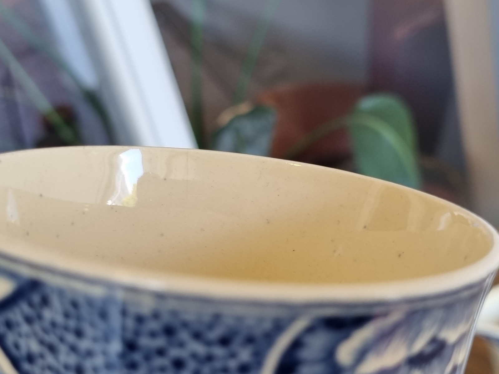 Societe Ceramique Butterflij kan nr. 1 met 5 bekers