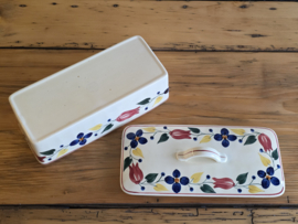 Verkocht = Boerenbont 417 Societe Ceramique Cakedoos