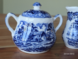Engels blauw Grindley Country Style roomstel