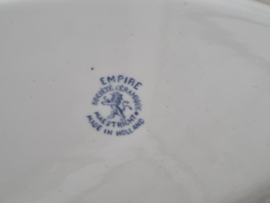 Societe Ceramique Empire blauw middelgrote Serveerschaal 33 cm