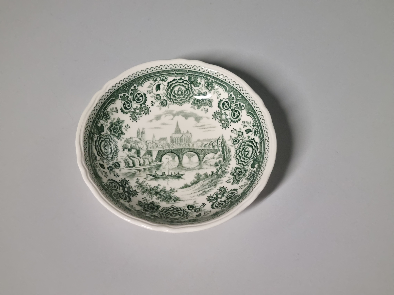 Villeroy en Boch Burgenland groen rond schaaltje13 cm