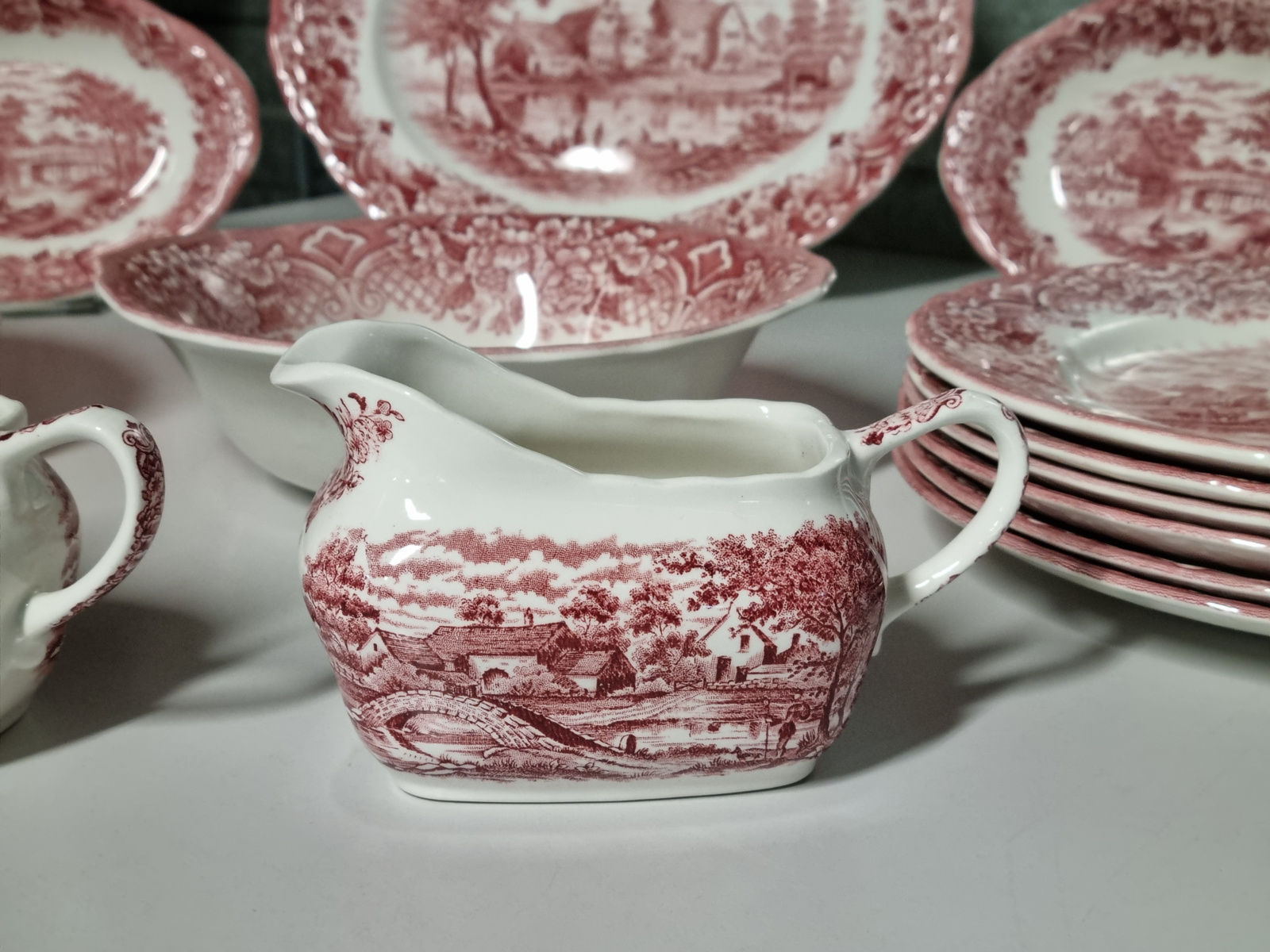 Engels rood Grindley Homeland serviesset 18 delig