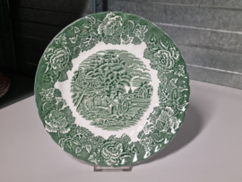 Engels groen Wood & Sons Woods Ware plat Dinerbord 25 cm