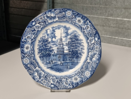Engels blauw Liberty Blue plat dinerbord 25 cm