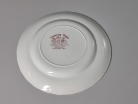Engels rood Country Style plat dinerbord 26 cm