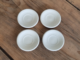 Verkocht = Wedgwood Edme set 4x Theezakjeslegger 8 cm