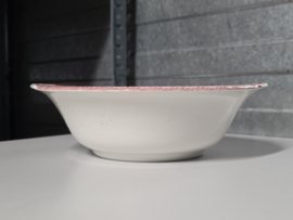 Engels rood Coaching Taverns Royal Tudor Ware Staffordshire Hoge ronde schaal 23 cm