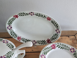 Oud Boerenbont Petrus Regout decor Holland compleet eetservies 10 personen