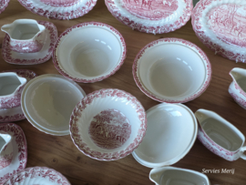 Engels rood Jachtservies Myott's Country Life Eetservies 24 persoons