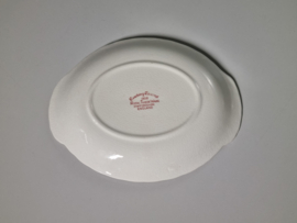Engels rood Coaching Taverns Royal Tudor Ware Staffordshire Serveerschaaltje 20 cm