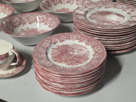 Engels rood Enoch Wedgwood Woodland eetservies 24 personen