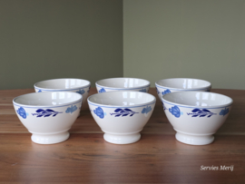 Royal Boch Boerenbont blauw Boerenblauw set 6x kom ontbijtkom 16 cm